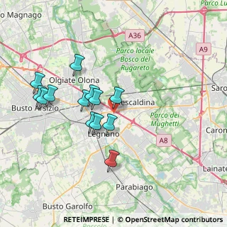 Mappa Via Fabio Filzi, 20025 Legnano MI, Italia (3.38692)