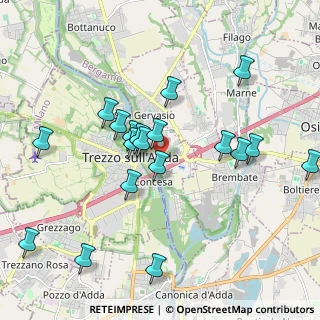 Mappa Via Bizzarri, 24042 Capriate San Gervasio BG, Italia (2.099)