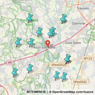 Mappa Via Bizzarri, 24042 Capriate San Gervasio BG, Italia (4.75214)