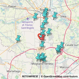 Mappa Via II Agosto, 31022 Preganziol TV, Italia (3.7075)