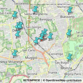 Mappa Via Monte Nero, 20851 Lissone MB, Italia (2.21267)