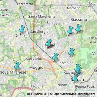 Mappa Via Monte Nero, 20851 Lissone MB, Italia (2.31182)