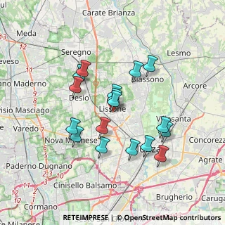 Mappa Via Monte Nero, 20851 Lissone MB, Italia (3.12706)