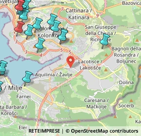 Mappa Strada di Monte D'Oro, 34147 Trieste TS, Italia (3.179)