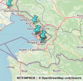 Mappa Strada di Monte D'Oro, 34147 Trieste TS, Italia (25.92545)