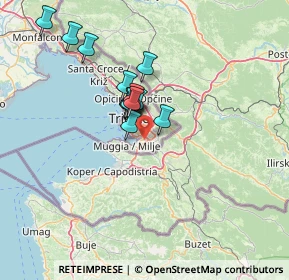 Mappa Strada di Monte D'Oro, 34147 Trieste TS, Italia (10.85308)