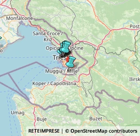 Mappa Strada di Monte D'Oro, 34147 Trieste TS, Italia (17.53667)