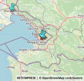 Mappa Strada di Monte D'Oro, 34147 Trieste TS, Italia (40.23091)