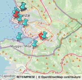 Mappa Strada di Monte D'Oro, 34147 Trieste TS, Italia (4.99545)