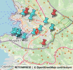 Mappa Strada di Monte D'Oro, 34147 Trieste TS, Italia (3.719)