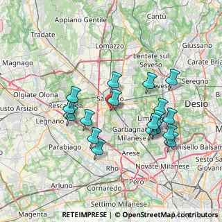 Mappa Via Torricelli, 21042 Caronno Pertusella VA, Italia (6.97167)