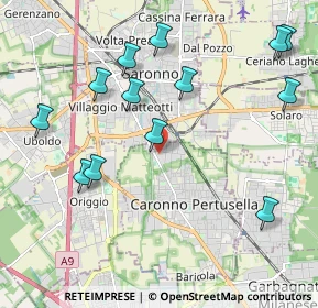 Mappa Via Torricelli, 21042 Caronno Pertusella VA, Italia (2.30154)