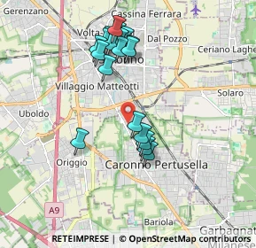 Mappa Via Torricelli, 21042 Caronno Pertusella VA, Italia (1.75842)