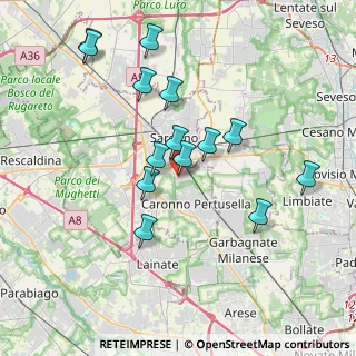 Mappa Via Torricelli, 21042 Caronno Pertusella VA, Italia (3.58429)