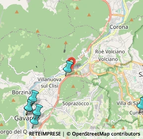 Mappa Via Fibbia, 25089 Villanuova Sul Clisi BS, Italia (3.61667)