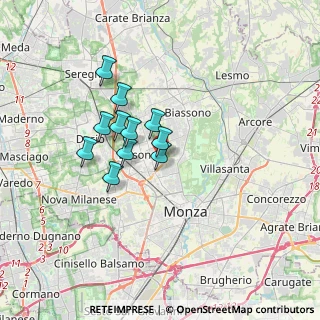 Mappa Via Giovanni Schiapparelli, 20851 Lissone MB, Italia (2.55273)