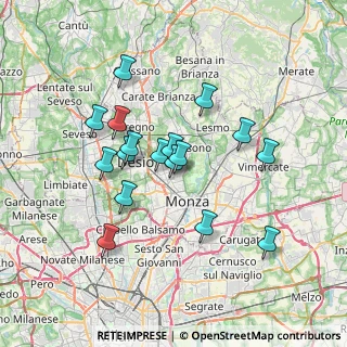 Mappa Via Giovanni Schiapparelli, 20851 Lissone MB, Italia (6.17706)