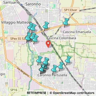 Mappa Via Serni, 21042 Caronno Pertusella VA, Italia (1.0135)