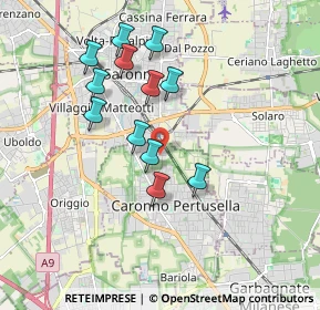 Mappa Via Serni, 21042 Caronno Pertusella VA, Italia (1.645)