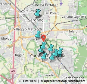 Mappa Via Serni, 21042 Caronno Pertusella VA, Italia (1.6)