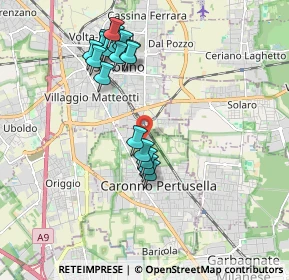 Mappa Via Serni, 21042 Caronno Pertusella VA, Italia (1.86833)