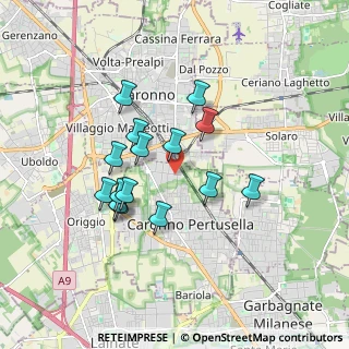 Mappa Via Serni, 21042 Caronno Pertusella VA, Italia (1.49)
