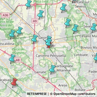 Mappa Via Serni, 21042 Caronno Pertusella VA, Italia (5.71813)