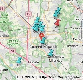 Mappa Via Serni, 21042 Caronno Pertusella VA, Italia (3.12909)