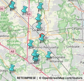 Mappa Via Serni, 21042 Caronno Pertusella VA, Italia (4.67538)