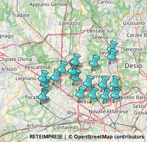 Mappa 21042 Ceriano Laghetto MB, Italia (6.57316)