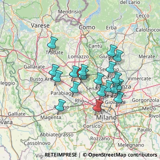 Mappa Via Serni, 21042 Caronno Pertusella VA, Italia (12.16053)