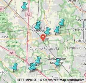 Mappa Via Cesare Pavese, 21042 Caronno Pertusella VA, Italia (4.36091)