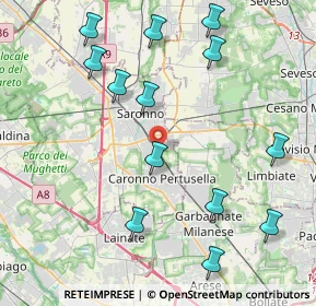 Mappa Via Cesare Pavese, 21042 Caronno Pertusella VA, Italia (4.73462)
