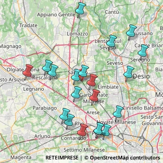 Mappa Via Cesare Pavese, 21042 Caronno Pertusella VA, Italia (9.008)