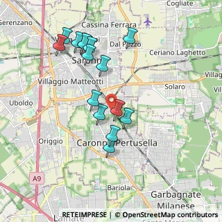 Mappa Via Cesare Pavese, 21042 Caronno Pertusella VA, Italia (1.84333)