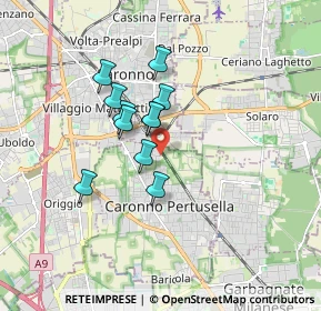 Mappa Via Cesare Pavese, 21042 Caronno Pertusella VA, Italia (1.25455)