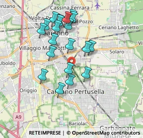 Mappa Via Cesare Pavese, 21042 Caronno Pertusella VA, Italia (1.7455)