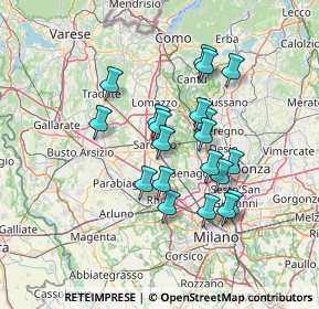 Mappa Via Cesare Pavese, 21042 Caronno Pertusella VA, Italia (11.672)