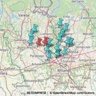 Mappa Via Cesare Pavese, 21042 Caronno Pertusella VA, Italia (10.533)