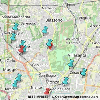Mappa Via Cesare Battisti, 20854 Vedano al Lambro MB, Italia (3.00286)