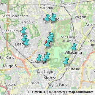 Mappa Via Cesare Battisti, 20854 Vedano al Lambro MB, Italia (1.68429)