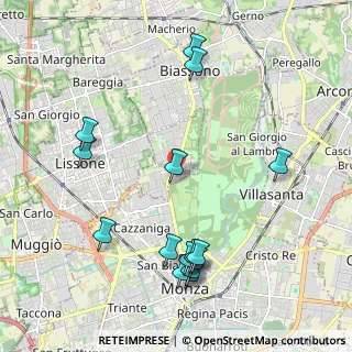 Mappa Via Cesare Battisti, 20854 Vedano al Lambro MB, Italia (2.354)