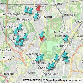 Mappa Via Cesare Battisti, 20854 Vedano al Lambro MB, Italia (2.5725)