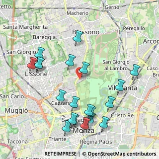 Mappa Via Cesare Battisti, 20854 Vedano al Lambro MB, Italia (2.258)