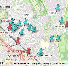 Mappa Via Augusto Righi, 20035 Lissone MB, Italia (1.1815)