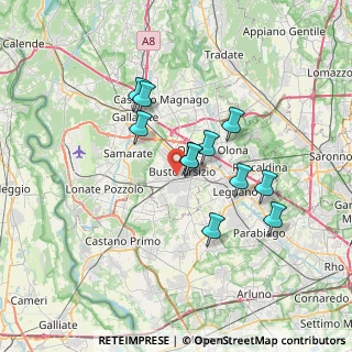 Mappa Via C.Espinasse, 21052 Busto Arsizio VA, Italia (5.70182)