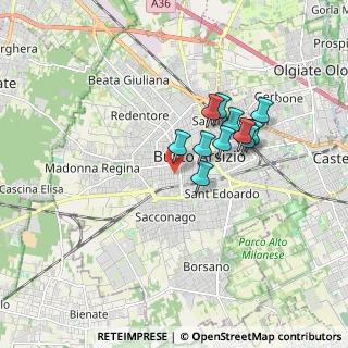 Mappa Via Tito Speri, 21052 Busto Arsizio VA, Italia (1.32818)