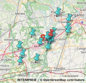 Mappa Piazza Nazionale, 20056 Trezzo sull'Adda MI, Italia (6.03588)