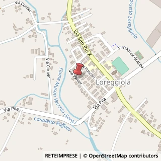 Mappa Via Sebastiano Venier, 25, 35010 Loreggia, Padova (Veneto)