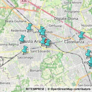 Mappa Via Cividale, 21052 Busto Arsizio VA, Italia (2.33)